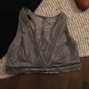 Gray bralette
